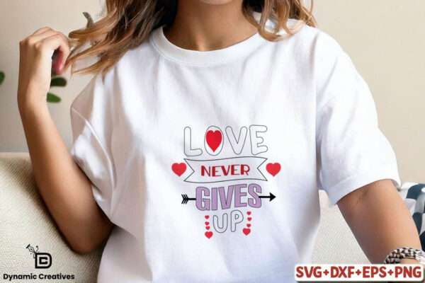 Love never gives up