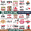 25 Valentines SVG Bundle, Retro Valentine Valentine's Day,Sublimate Design Bundle Designs,