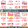 Teacher Valentine 50+ Svg Bundle,Teacher Life SVG, School svg,Teaching Valentine Svg,Love Teacher Svg